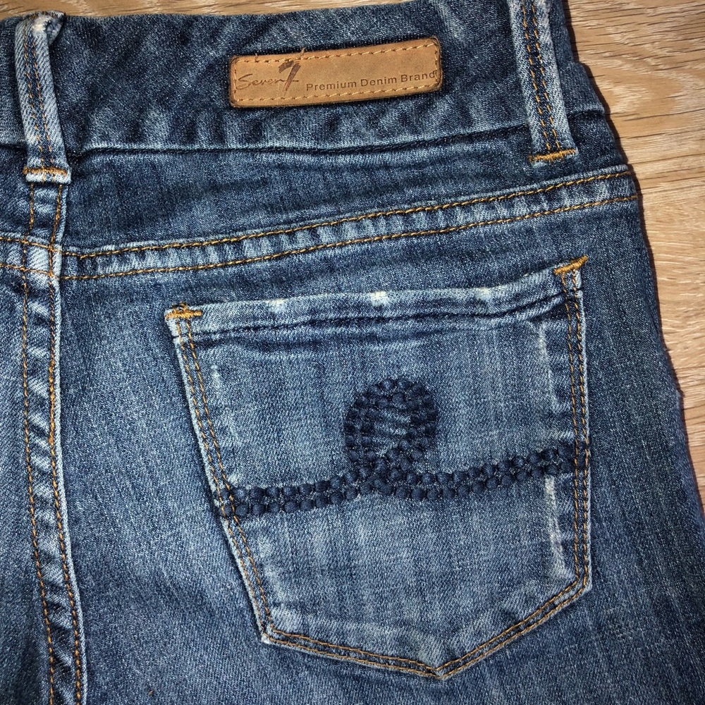Sevens 7 low rise bootcut jeans